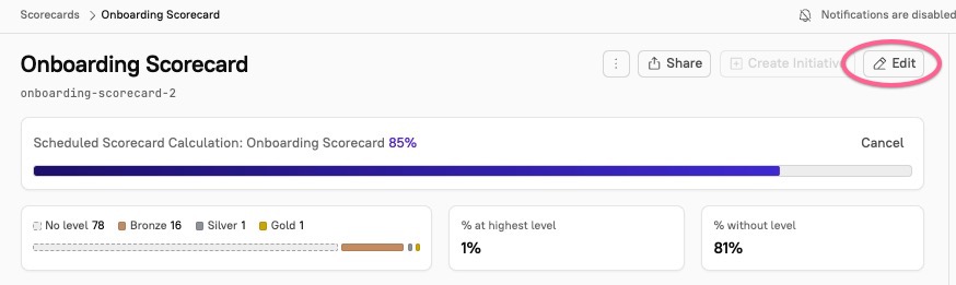 Click "Edit" in the upper right corner.