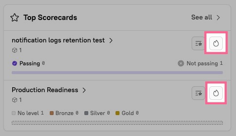 Click the birds eye icon to see a birds eye report for your entity.